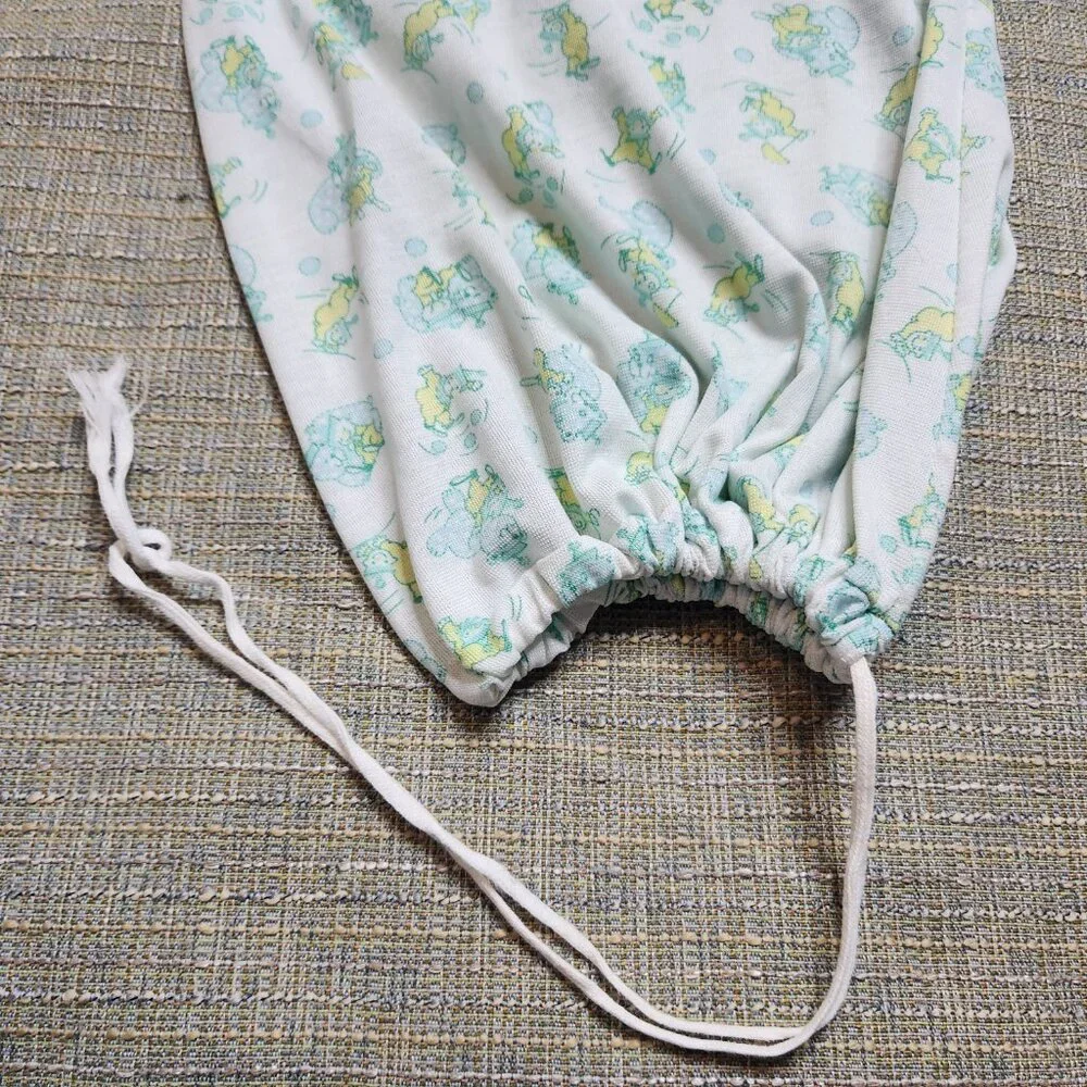 VTG Carters Newborn Sleep Bag Sack Layette Bears Clowns Green Newborn 3M